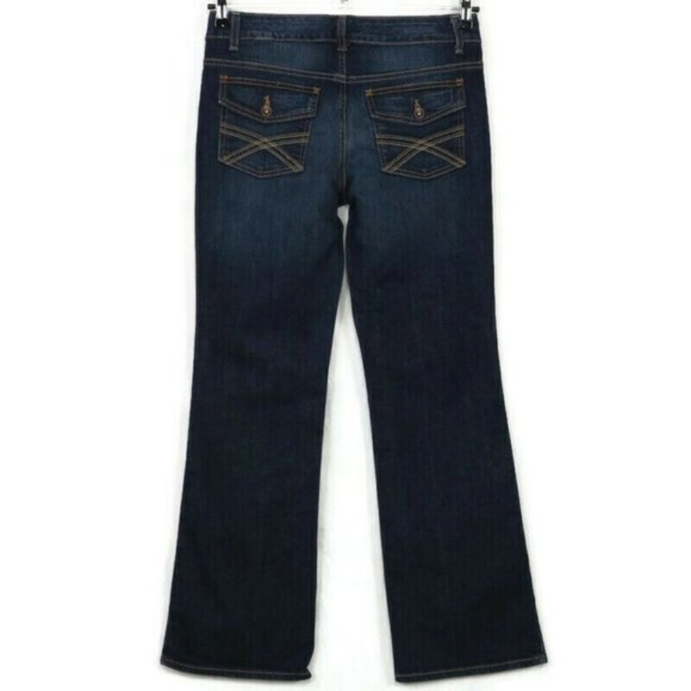 Tommy Hilfiger Freedom Boot Bootcut‎ Jeans Flap Pockets Dark 6 Short